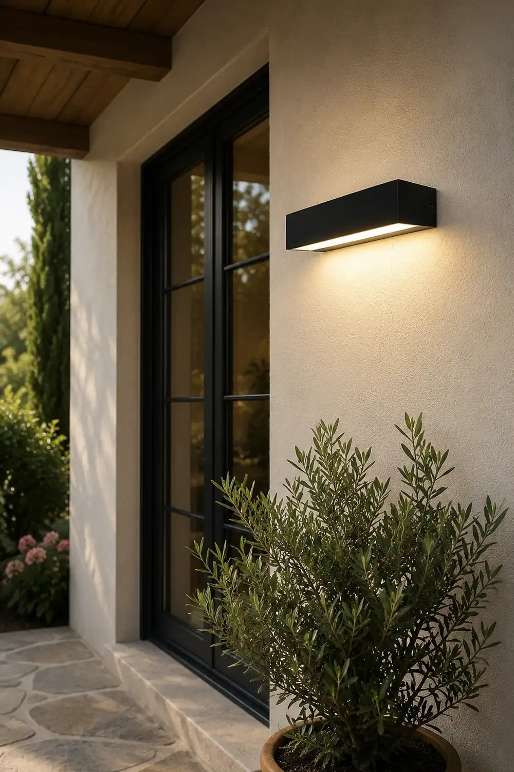 Minimalist Rectangle Outdoor Waterproof Villa Courtyard Garden LED Wall Lamp - Lumpaz