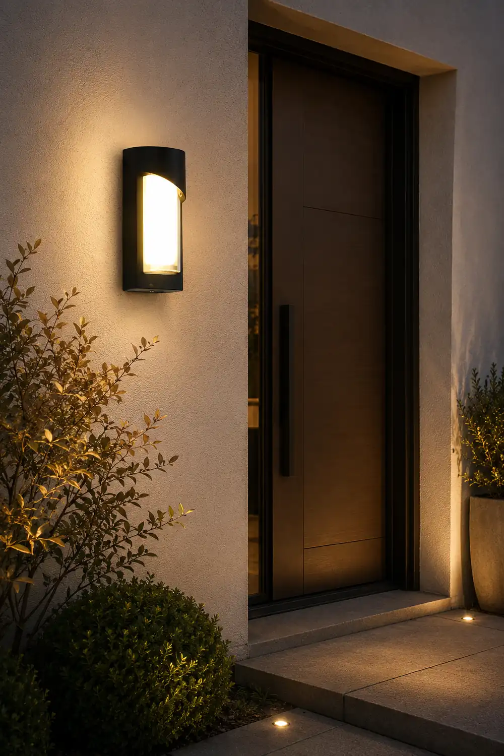 Creative Waterproof LED Black Modern Outdoor Wall Lamp Exterior Lights - Lumpaz
