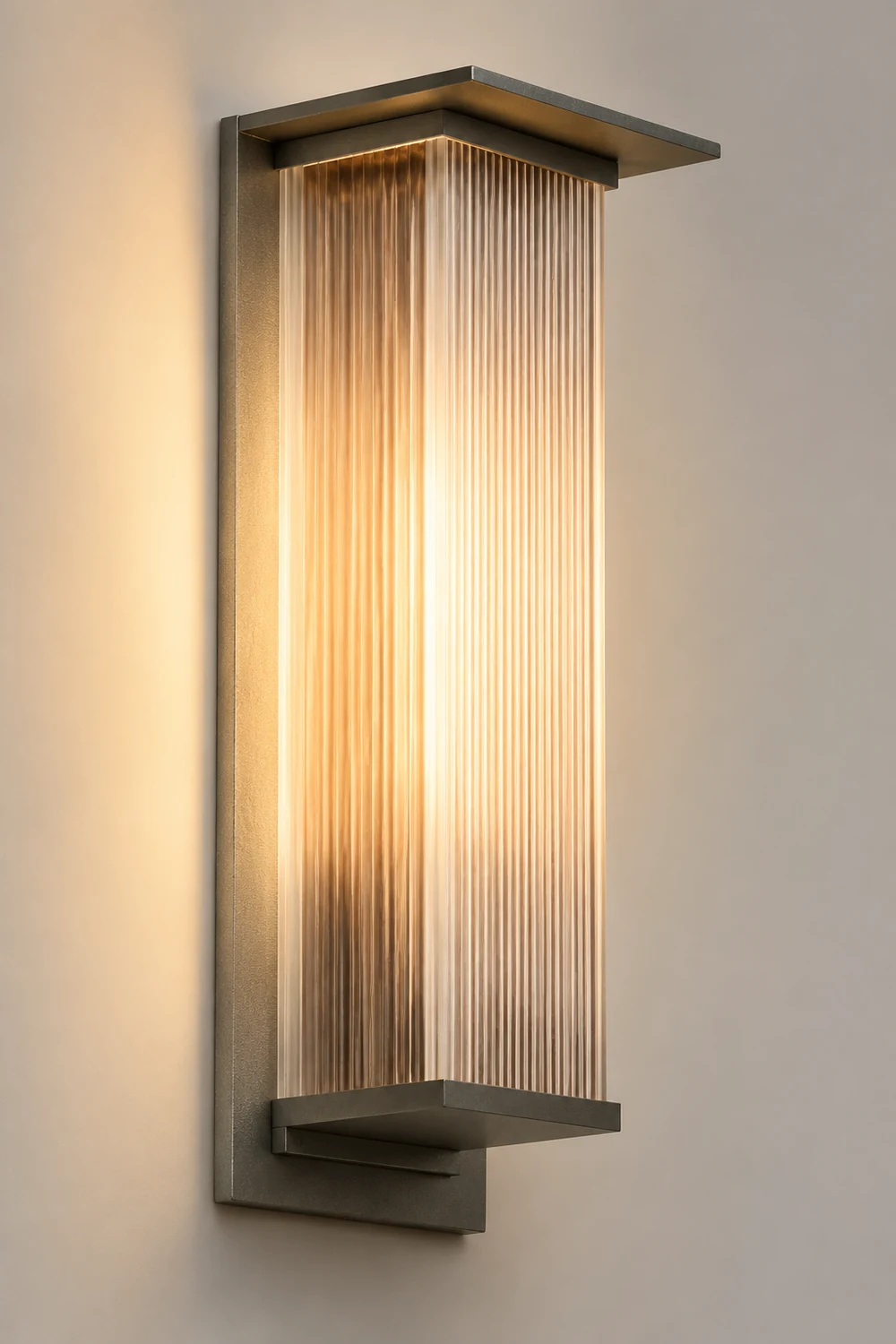 Rectangular Waterproof LED 3w Modern Outdoor Solar Wall Sconces Lighting - Lumpaz