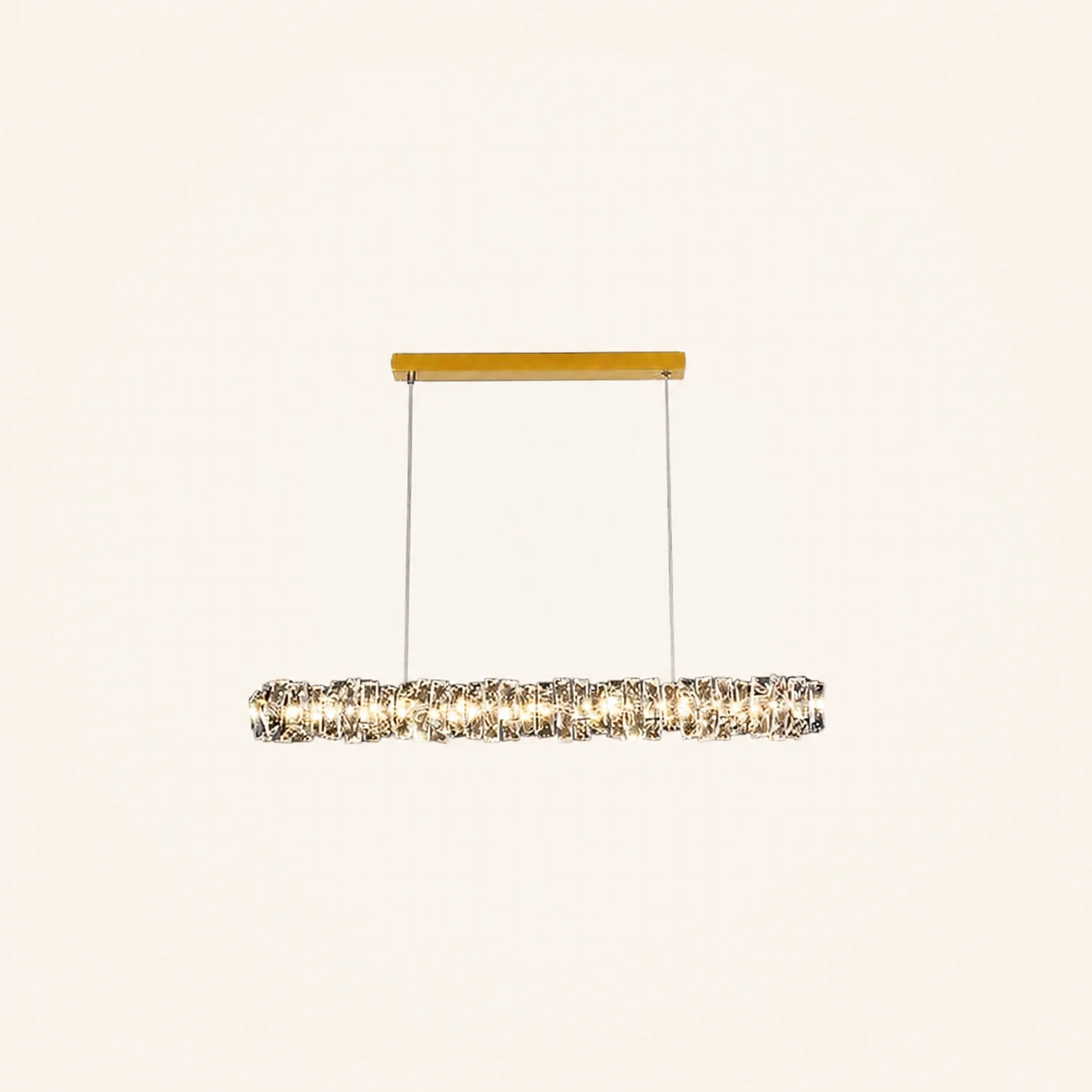 Long Crystal Pendant Lamp - Lumpaz
