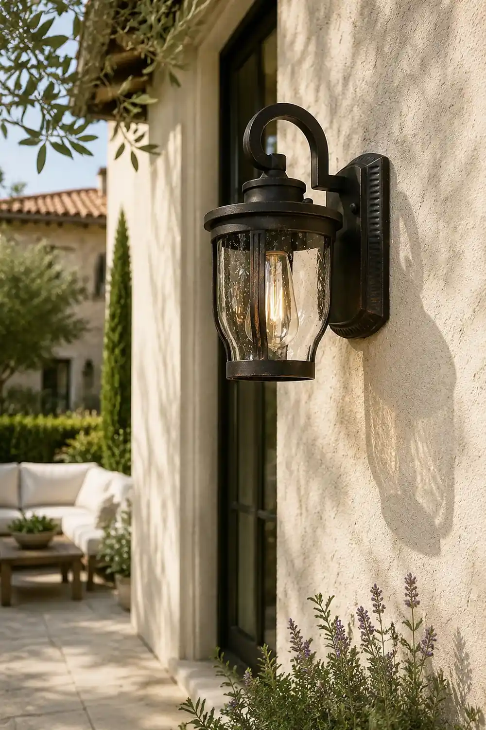 Retro Creative Waterproof Bubbles Glass Vintage Outdoor Wall Lights - Lumpaz