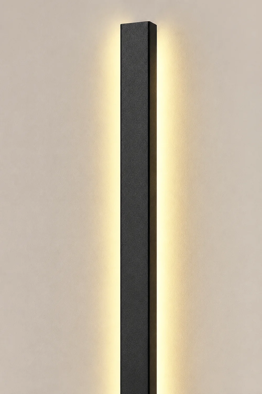 Black Long Strip Metal Waterproof Dimmable Modern Outdoor Wall Lights - Lumpaz