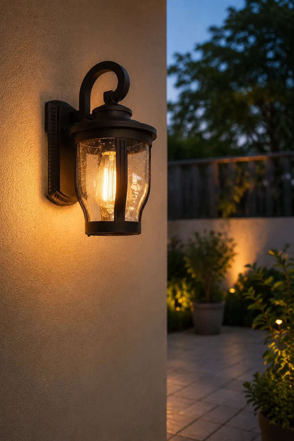 Retro Creative Waterproof Bubbles Glass Vintage Outdoor Wall Lights - Lumpaz