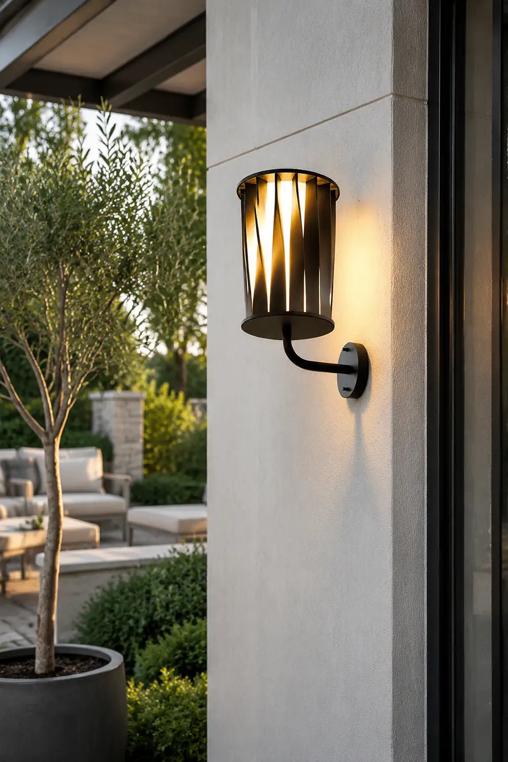 Creative Twisted Waterproof LED Modern Outdoor Wall Lamp Plug in Wall Lights - Lumpaz