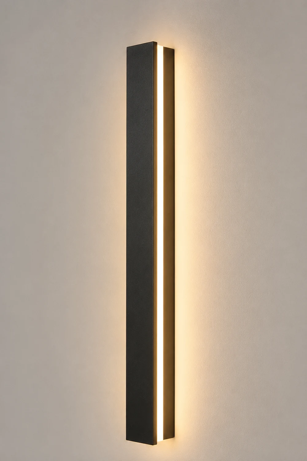 Waterproof Long Strip LED Wall Lamp Outdoor Wall Lights Black Porch Lights - Lumpaz
