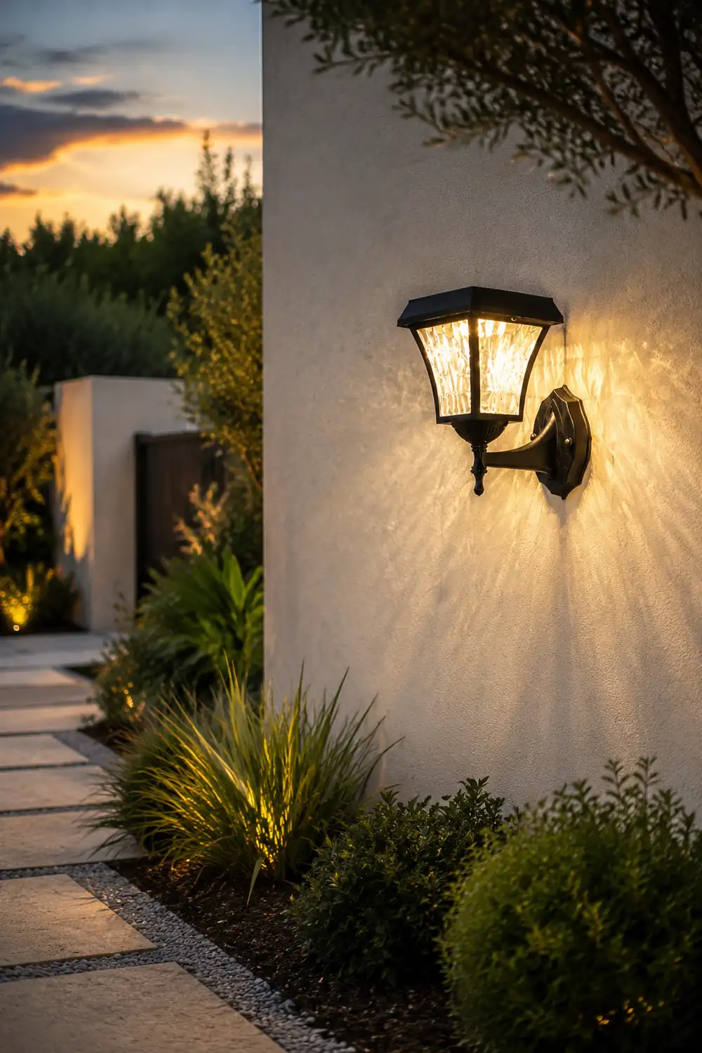 Waterproof LED Smart Touch Switch Modern Outdoor Plug in Wall Sconce Lighting - Lumpaz