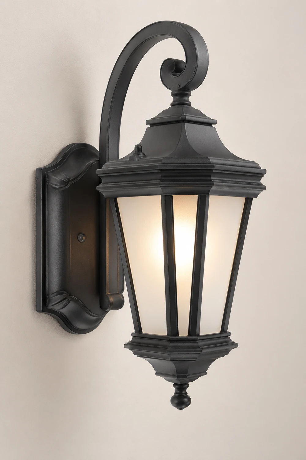Minimalist Frosted Glass Waterproof European-Style Outdoor Wall Lamp - Lumpaz