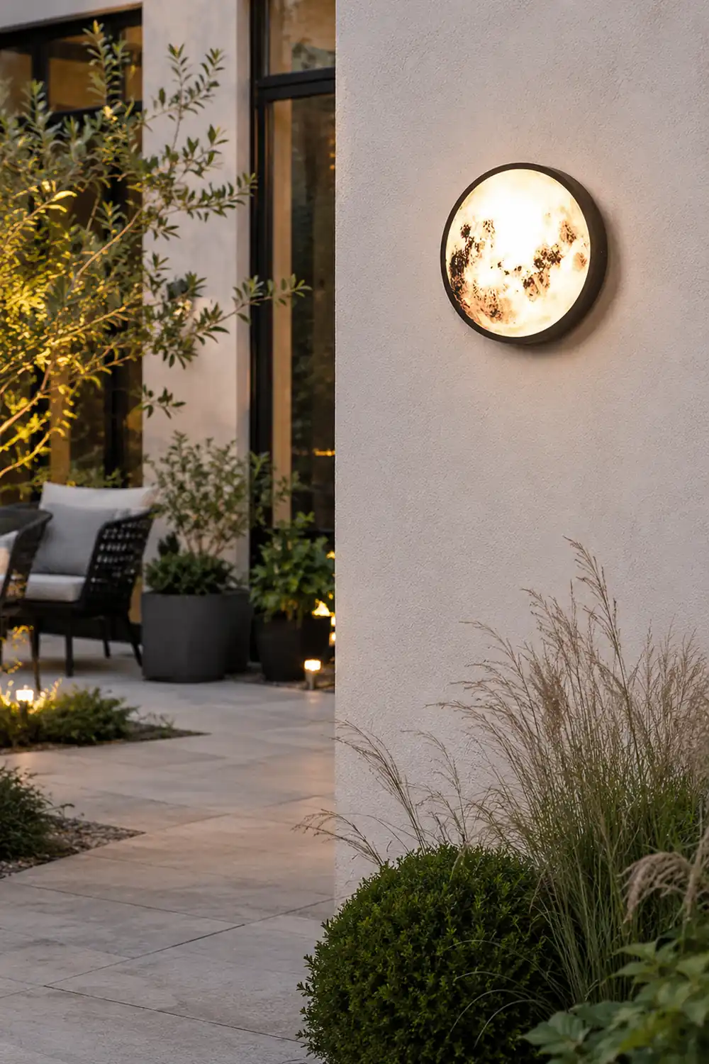 Creative Moon Outdoor Waterproof Garden Light LED Exterior Wall Light - Lumpaz