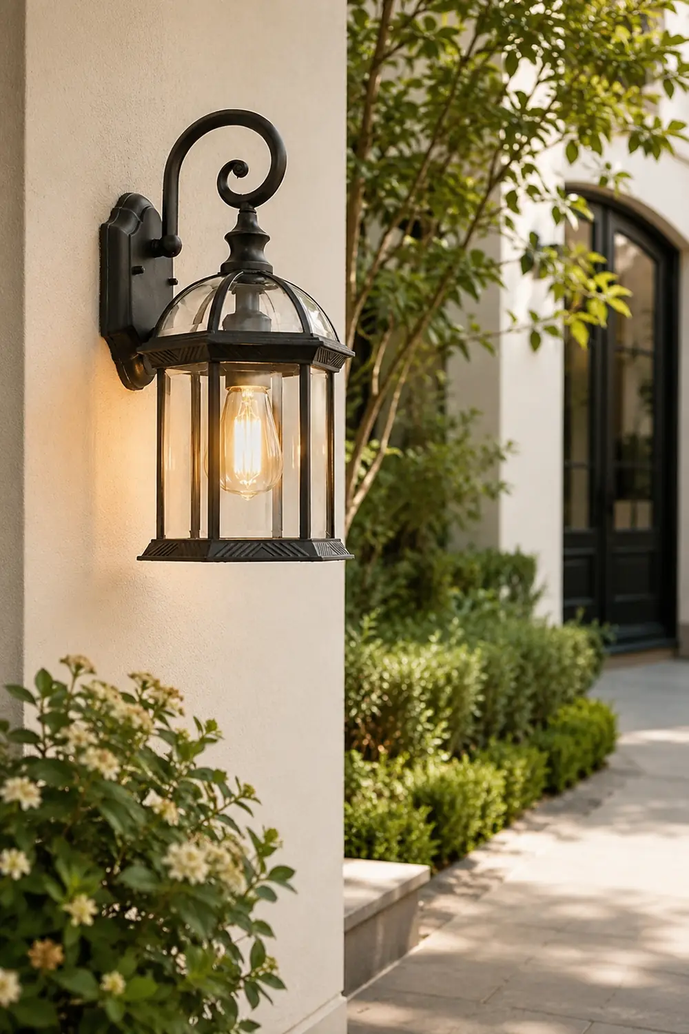 Double-layer Waterproof Glass E27 Vintage Wall Sconce Lighting Wall Lamp - Lumpaz
