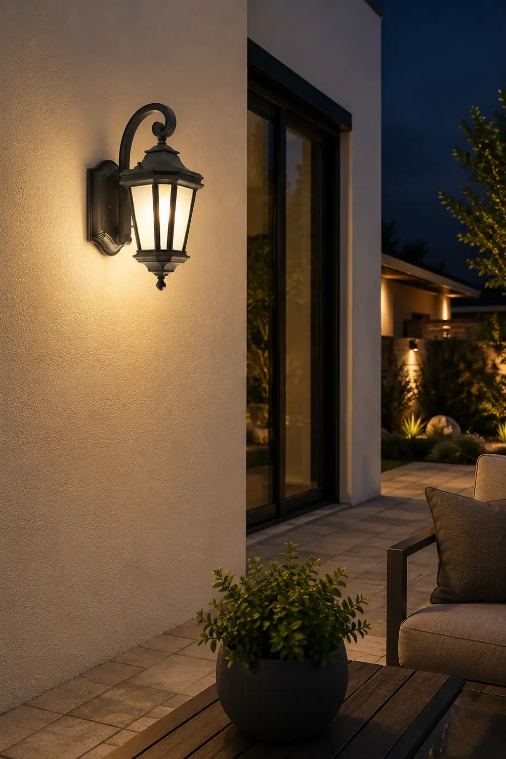 Minimalist Frosted Glass Waterproof European-Style Outdoor Wall Lamp - Lumpaz