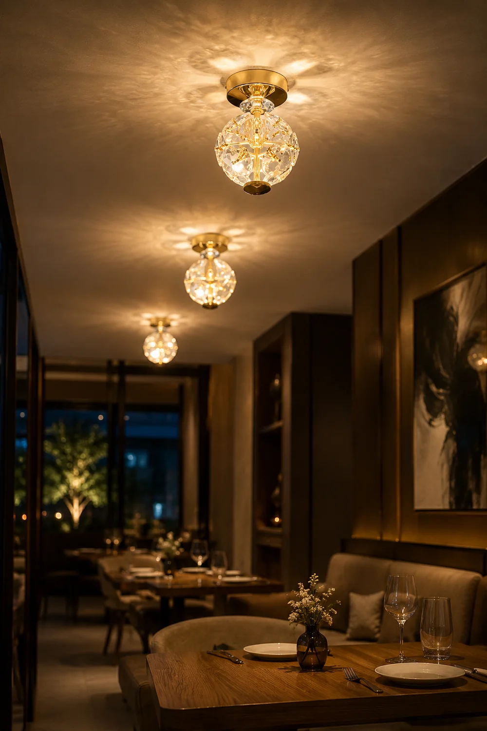Crystal Ball Ceiling Lamp - Lumpaz