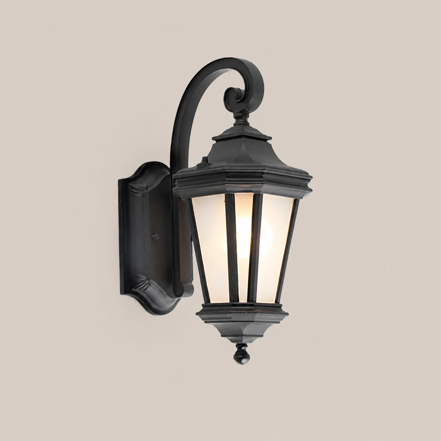 Minimalist Frosted Glass Waterproof European-Style Outdoor Wall Lamp - Lumpaz