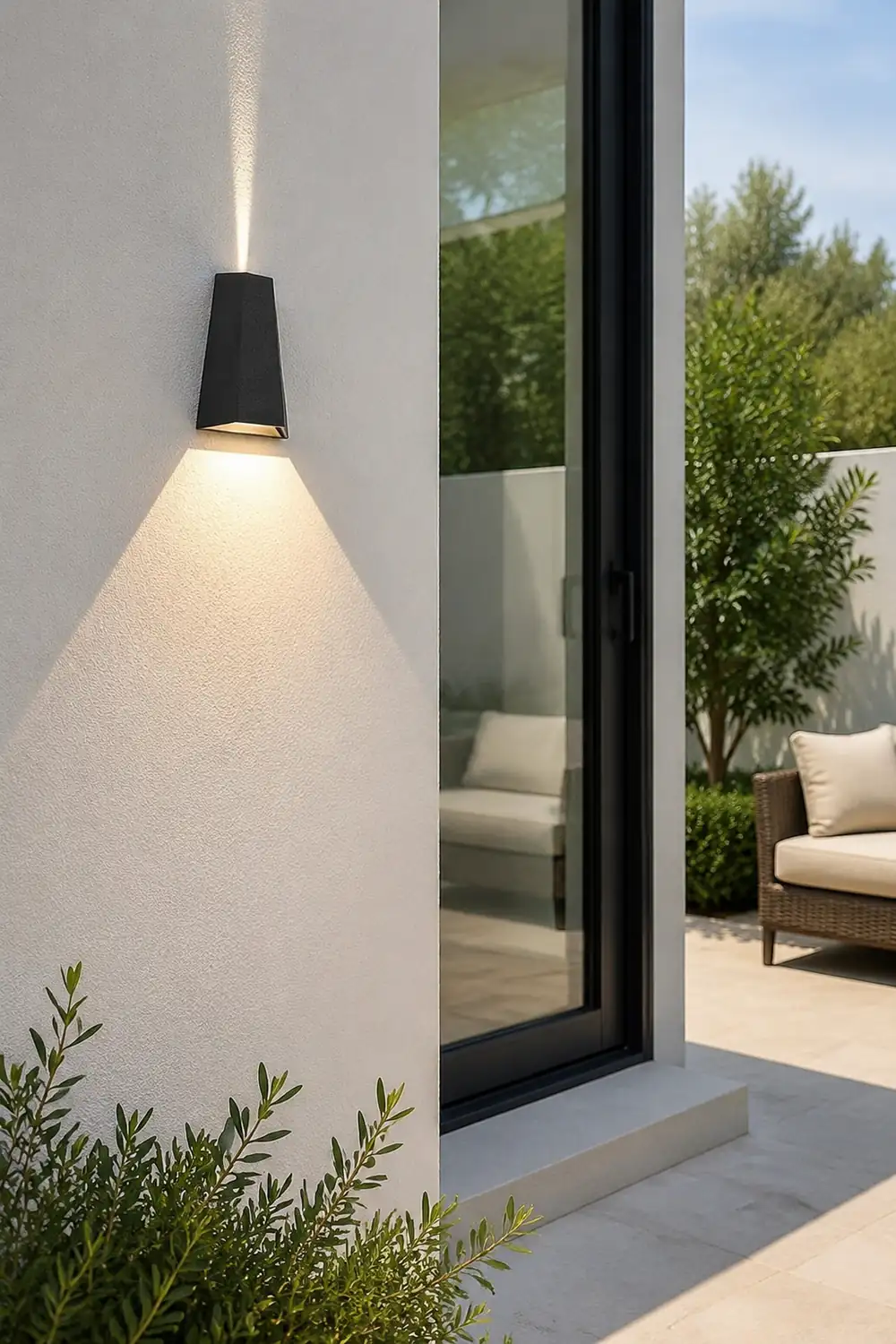 Up and Dwon Lighting LED Waterproof Black Creative Modern Porch Lights - Lumpaz