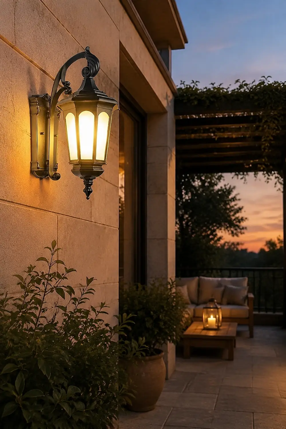 Retro Classic Waterproof Wall Lamp Decorative Lighting For Outdoor Balcony - Lumpaz