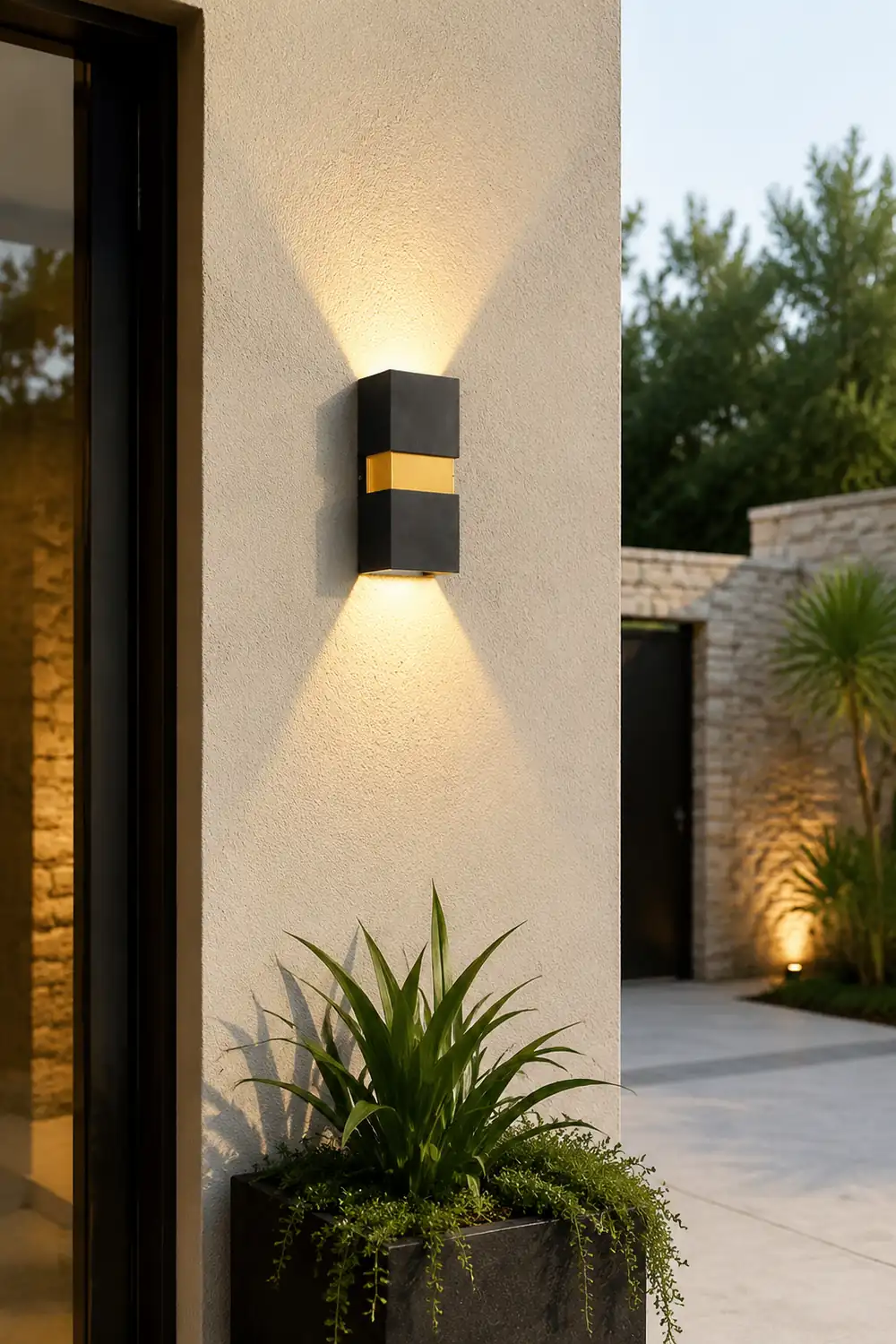 Modern Minimalist Outdoor LED Waterproof Wall Light for Villa Balcony Aisle Lighting - Lumpaz