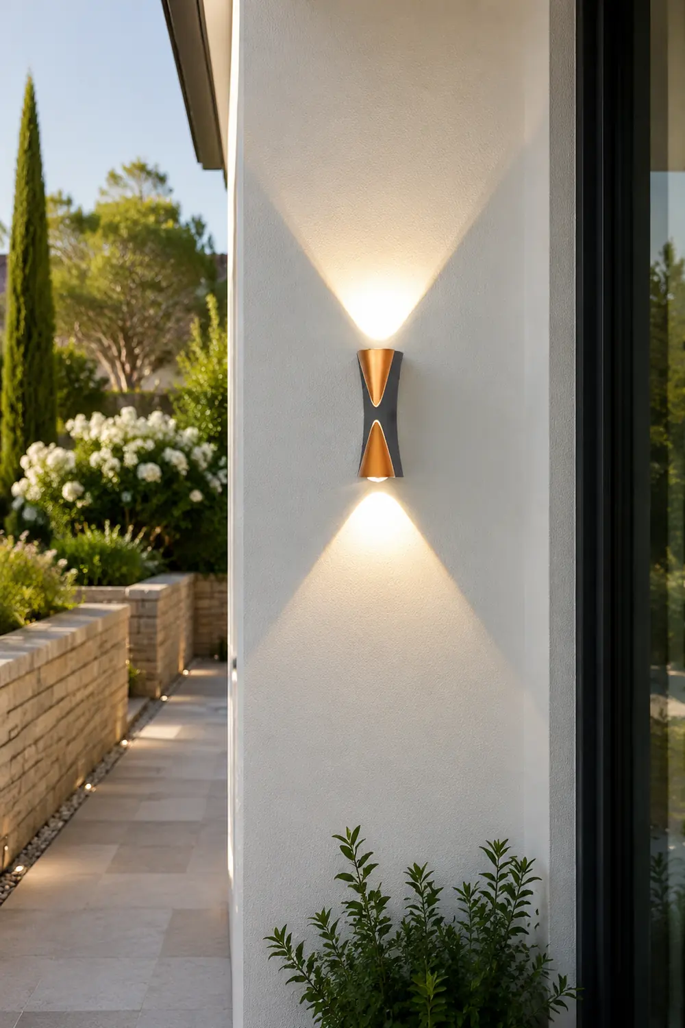 Creative Up and Down Lights LED Waterproof Modern Outdoor Wall Lamp - Lumpaz