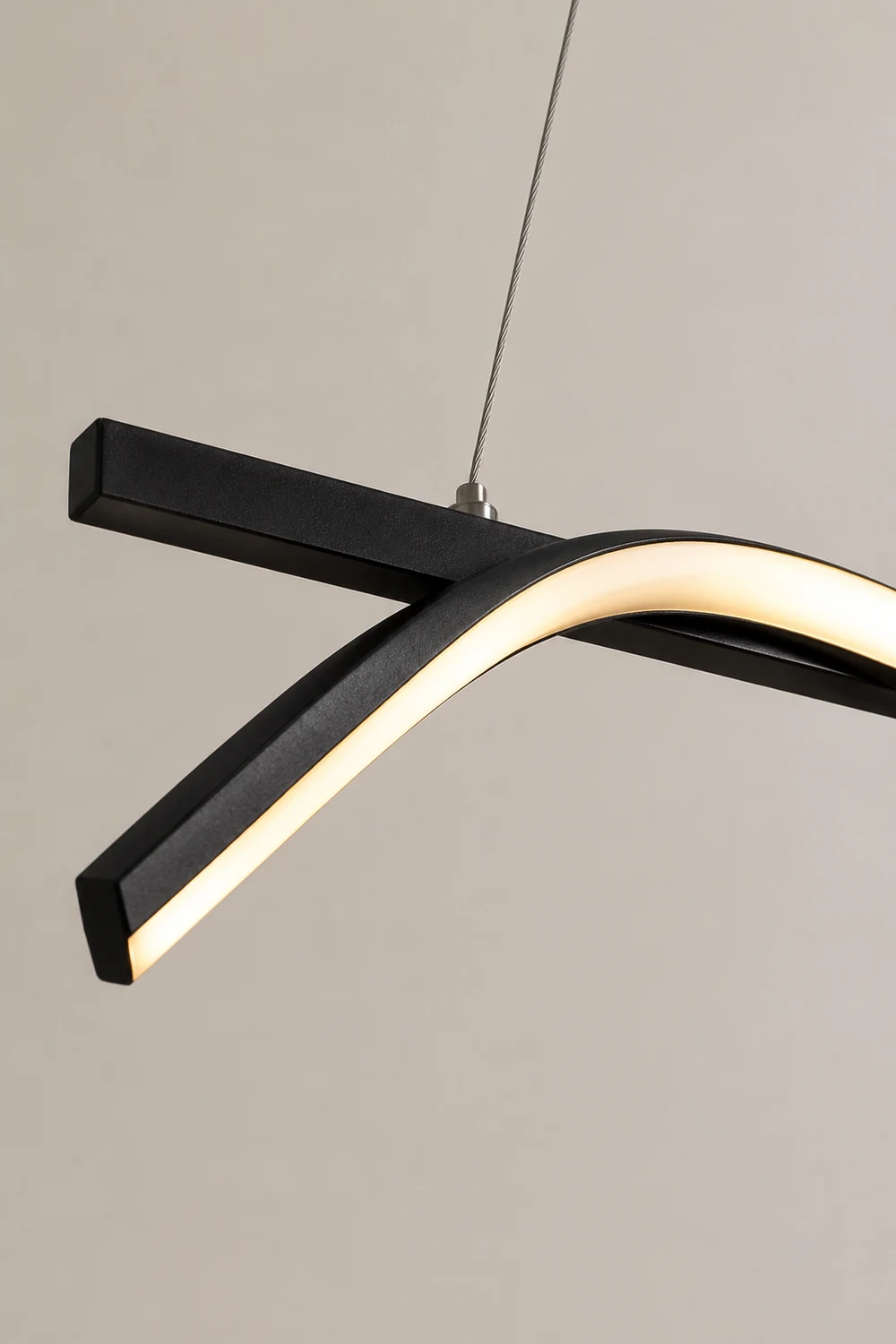 Black Wave Chandelier - Lumpaz