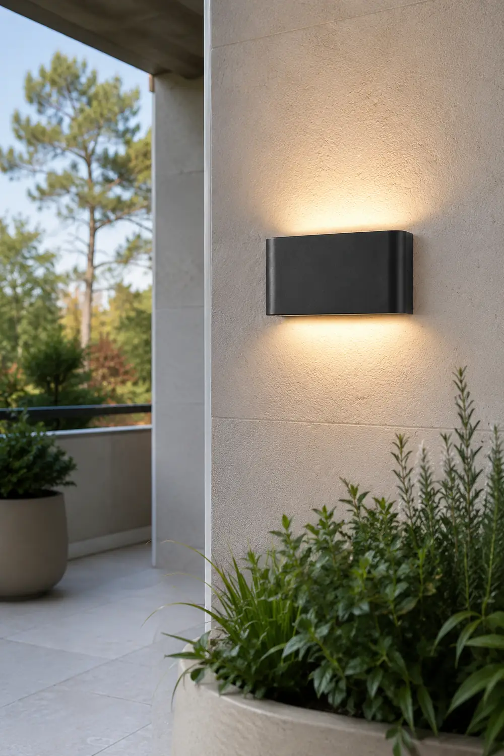 Minimalist Outdoor Waterproof LED Exterior Wall Light for Garden Balcony - Lumpaz