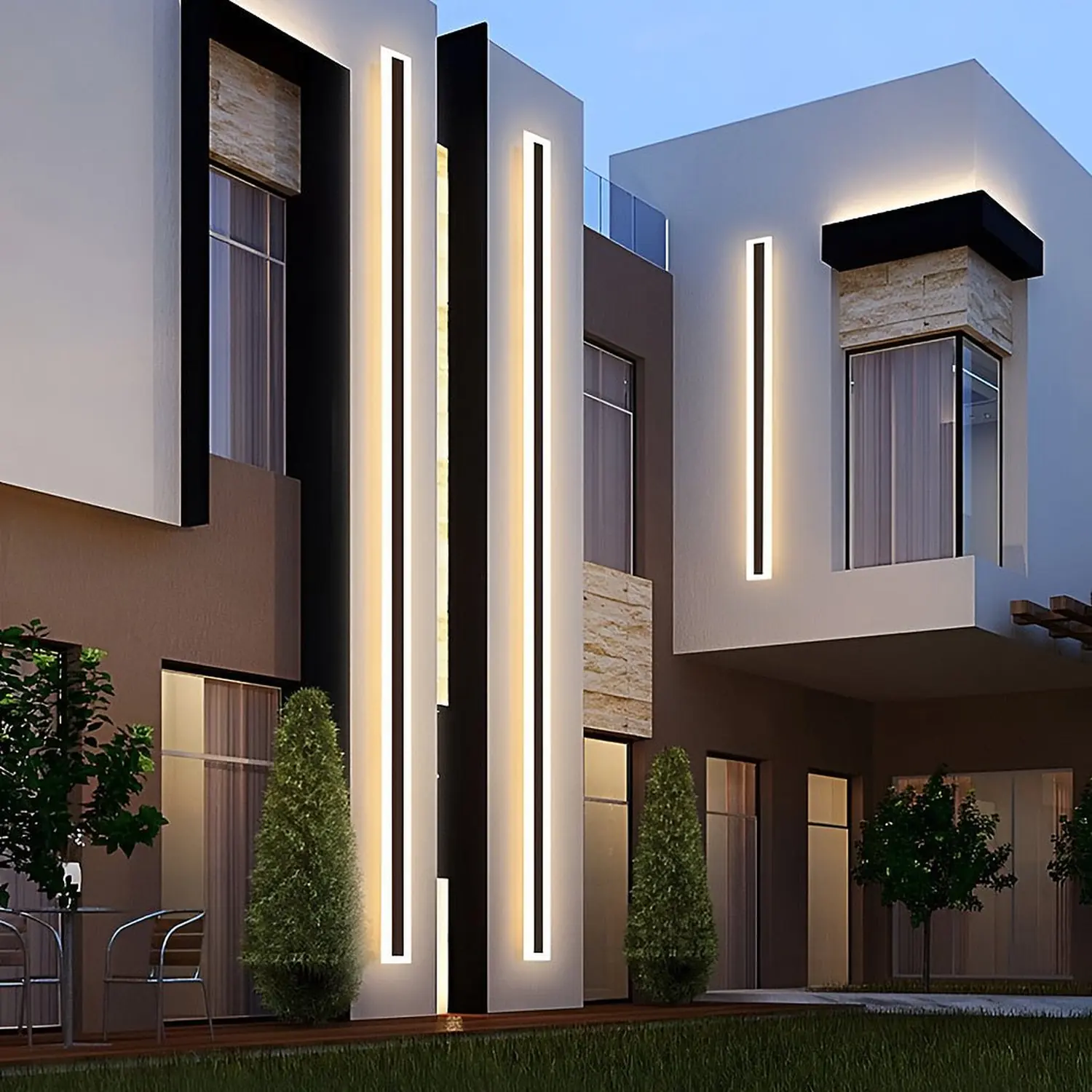 Modern Outdoor Wall Lights Fixture Wall Lamp Waterproof Wall Sconce Lighting - Lumpaz