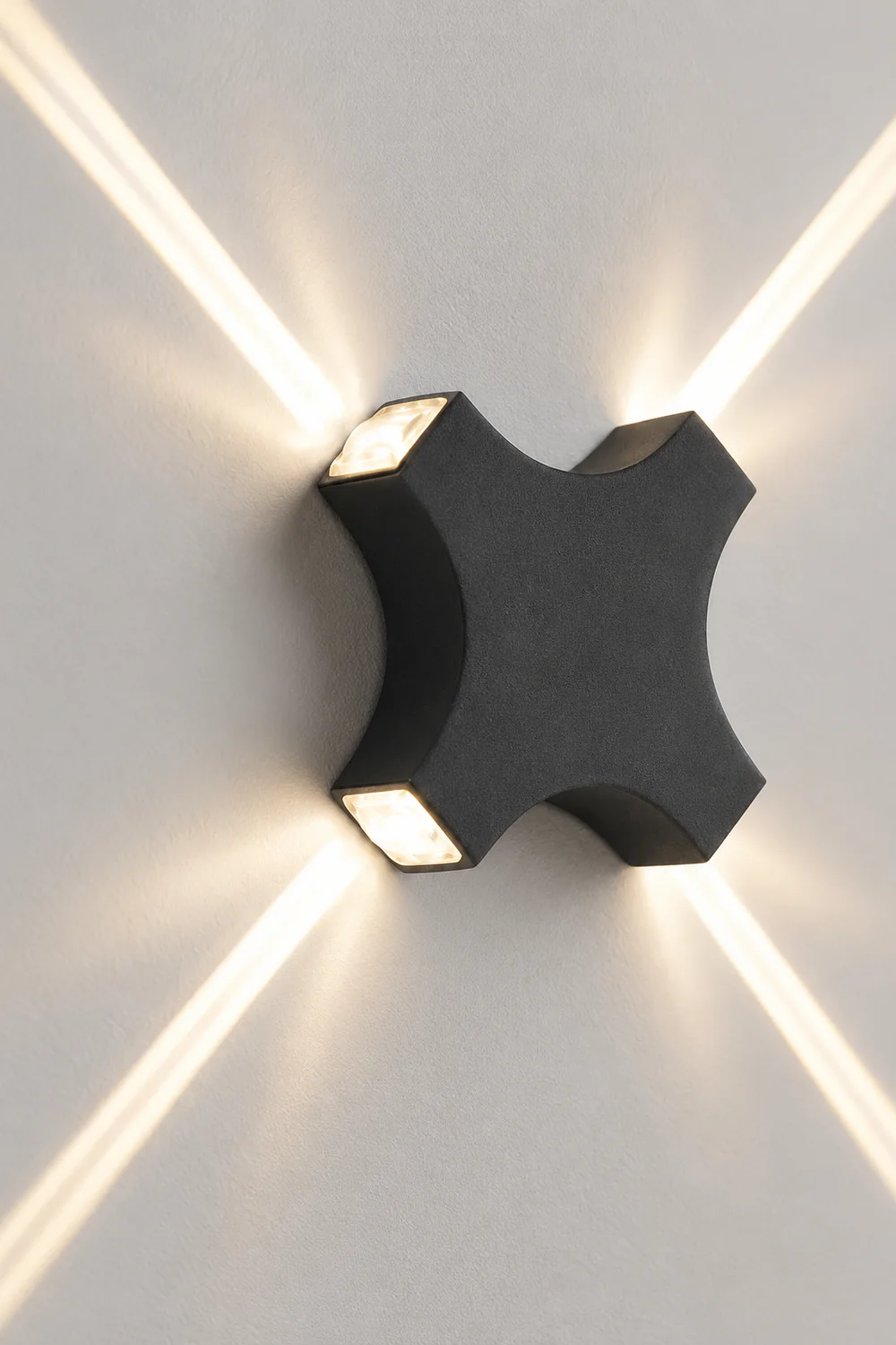 Creative Starlight Decorative LED Waterproof Black Modern Wall Lamp - Lumpaz