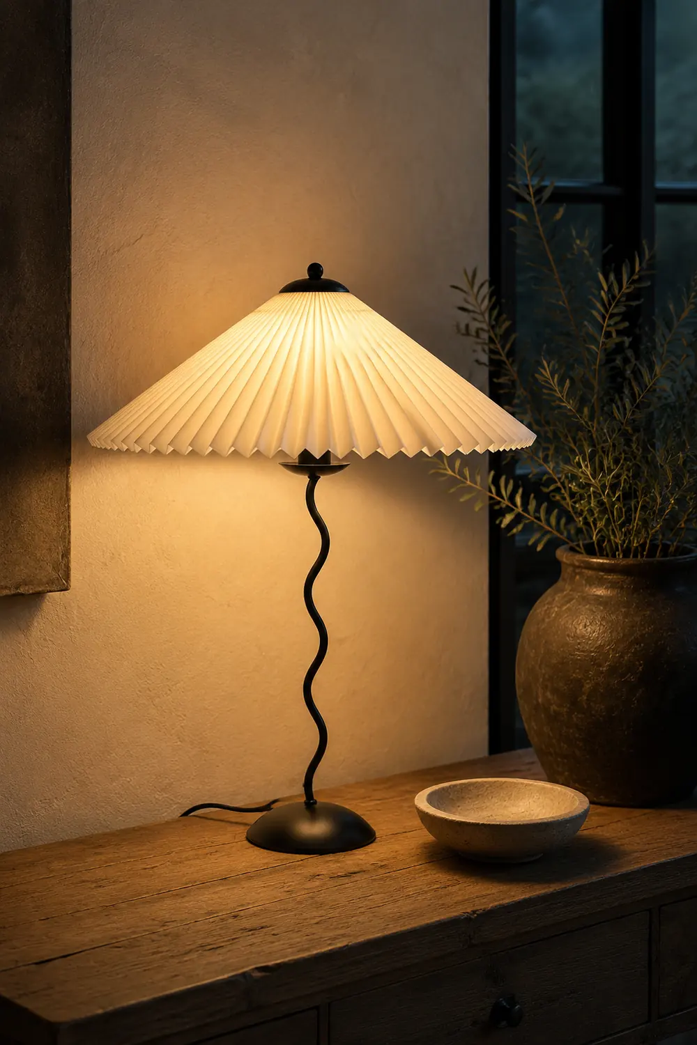 Pleated Table Lamp - Lumpaz