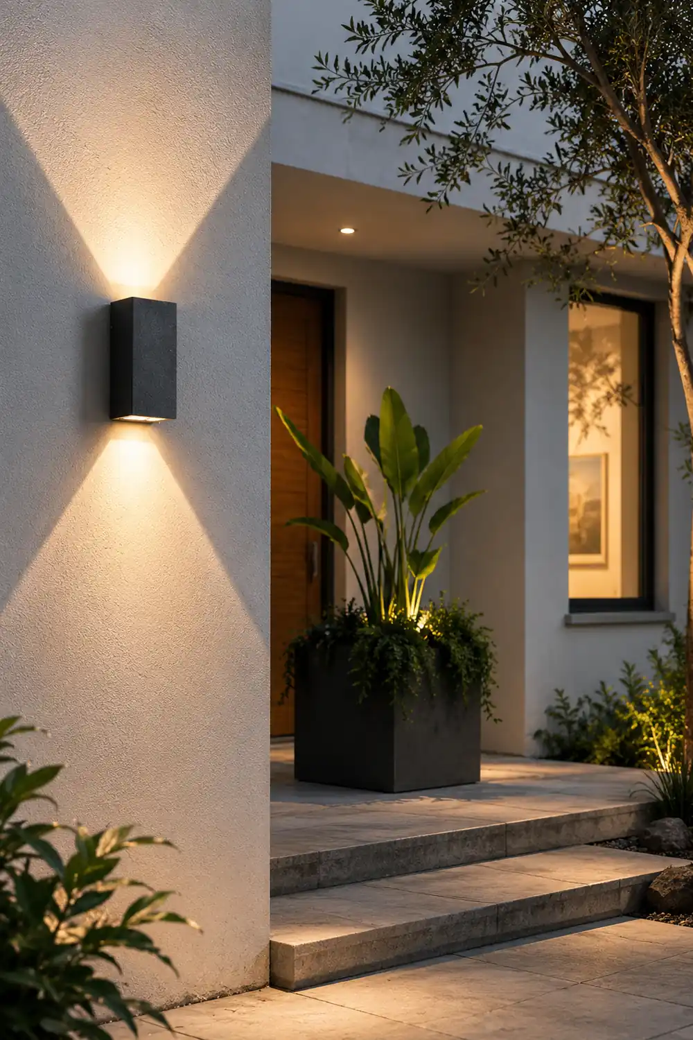 Two Light Effect Optional Waterproof LED Wall Light for Outdoor Villa Courtyard - Lumpaz