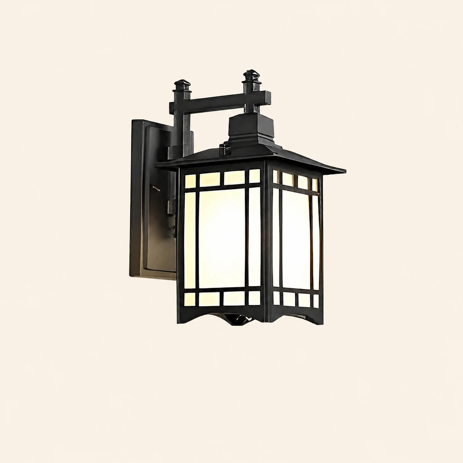 Retro Waterproof LED Vintage Solar Wall Lamp with Remote Wall Sconce Lighting - Lumpaz