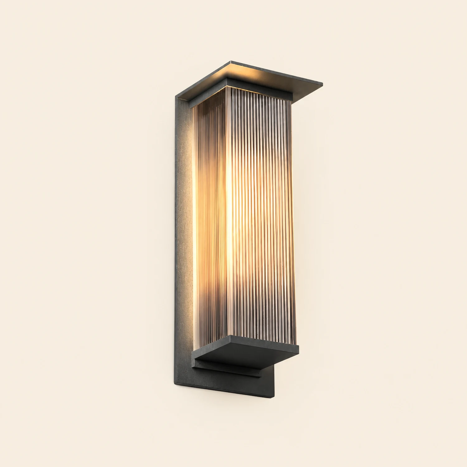 Rectangular Waterproof LED 3w Modern Outdoor Solar Wall Sconces Lighting - Lumpaz