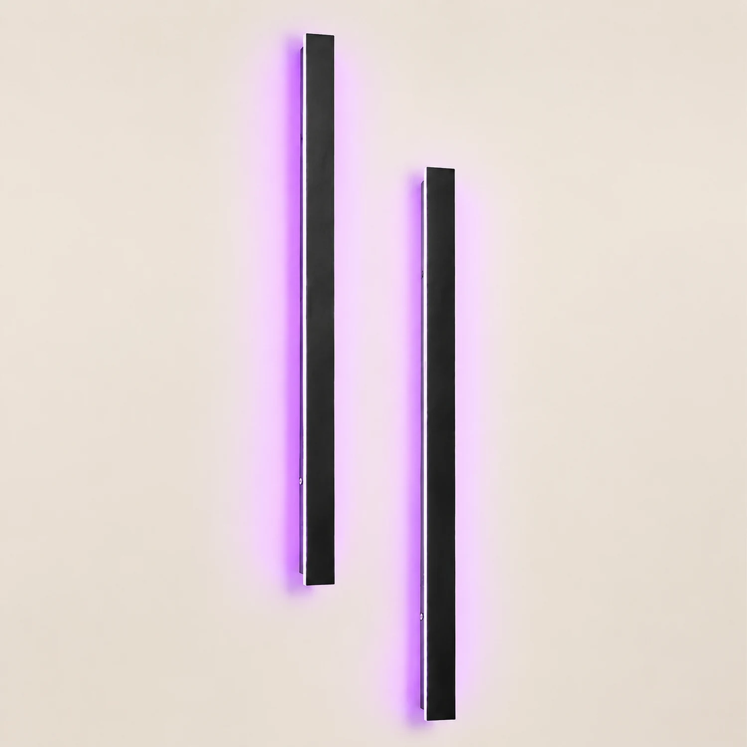 Black Long Strip LED RGB Outdoor Waterproof Wall Light - Lumpaz