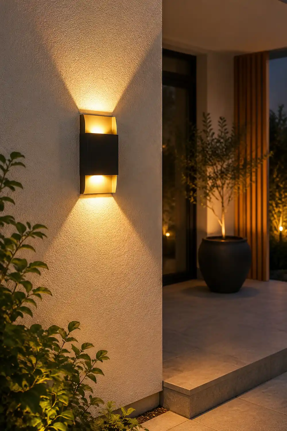 LED Up and Down Lights COB Waterproof Metal Modern Outdoor Wall Lamps - Lumpaz