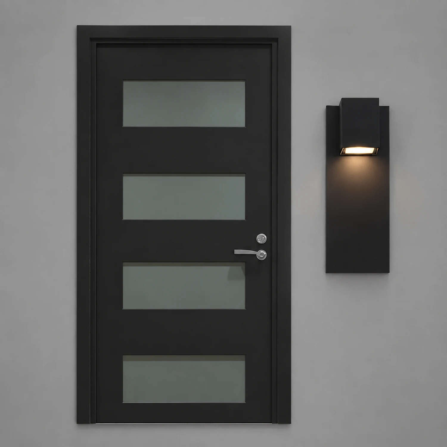 Square Waterproof LED Up and Down Lights Modern Outdoor Wall Lamp Wall Sconce Lighting - Lumpaz