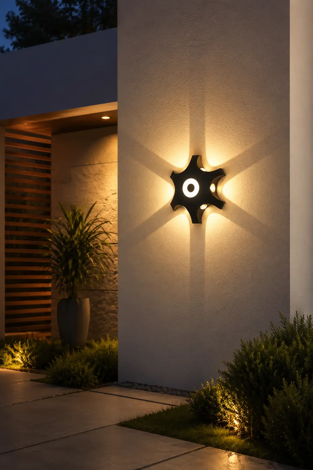 Flower Shaped LED Waterproof Nordic Wall Washer Lights Wall Sconces Lighting - Lumpaz