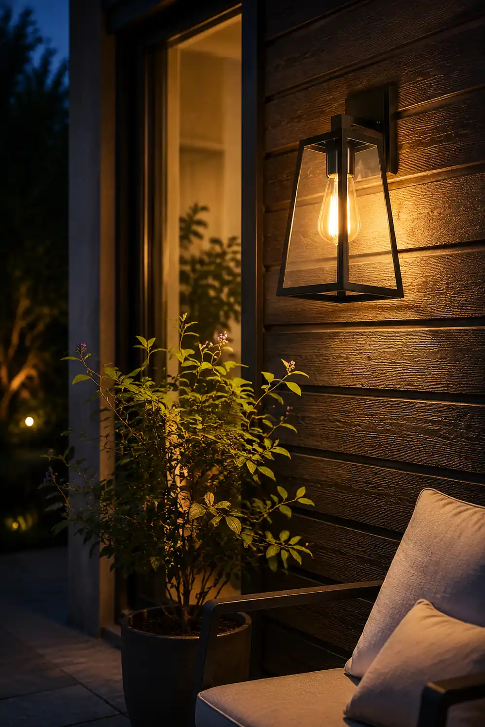 Vintage Industrial Style Glass Sconce Waterproof Outdoor Wall Lights Wall Lamp - Lumpaz