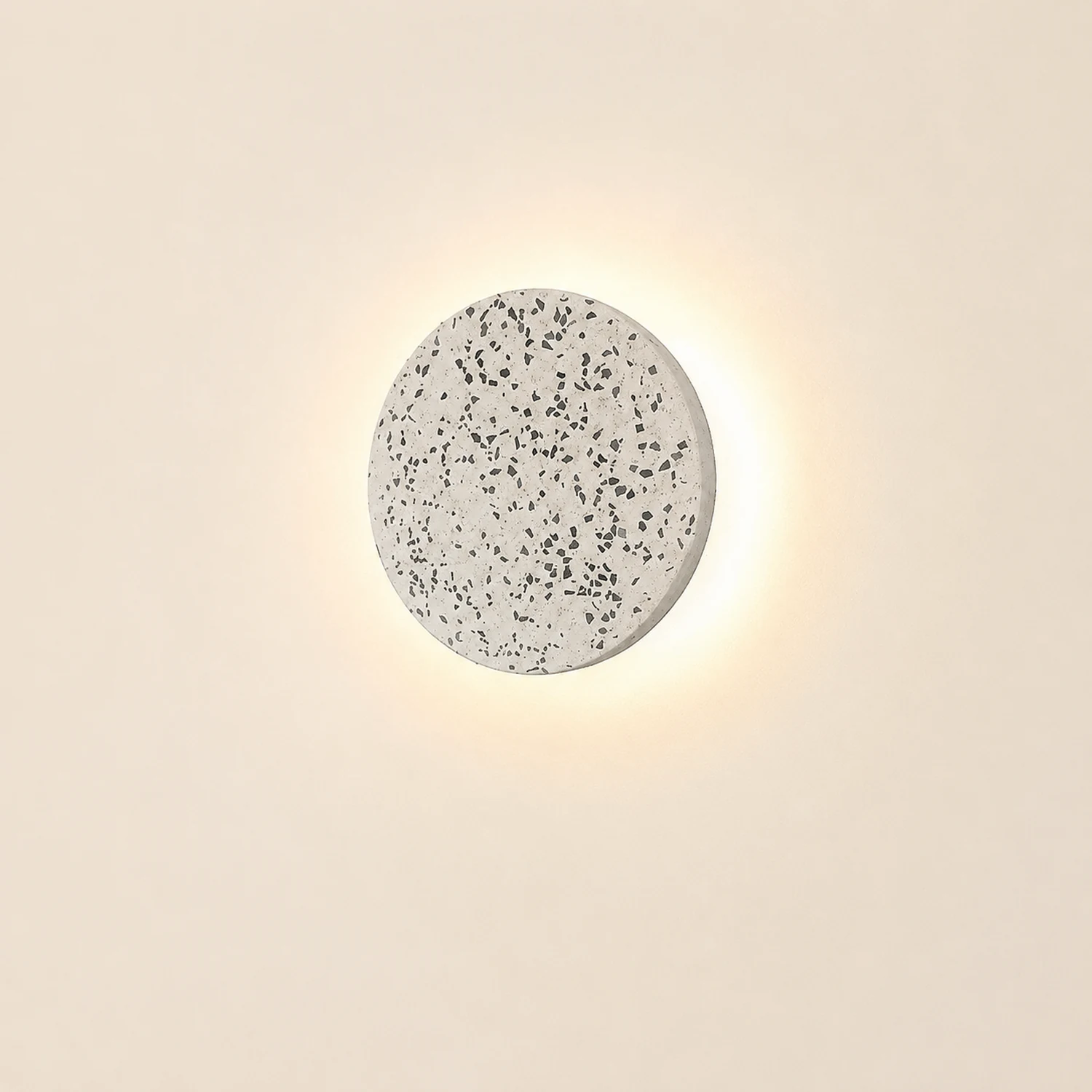 Circular Terrazzo Waterproof Minimalist Outdoor Wall Lights Porch Lights - Lumpaz