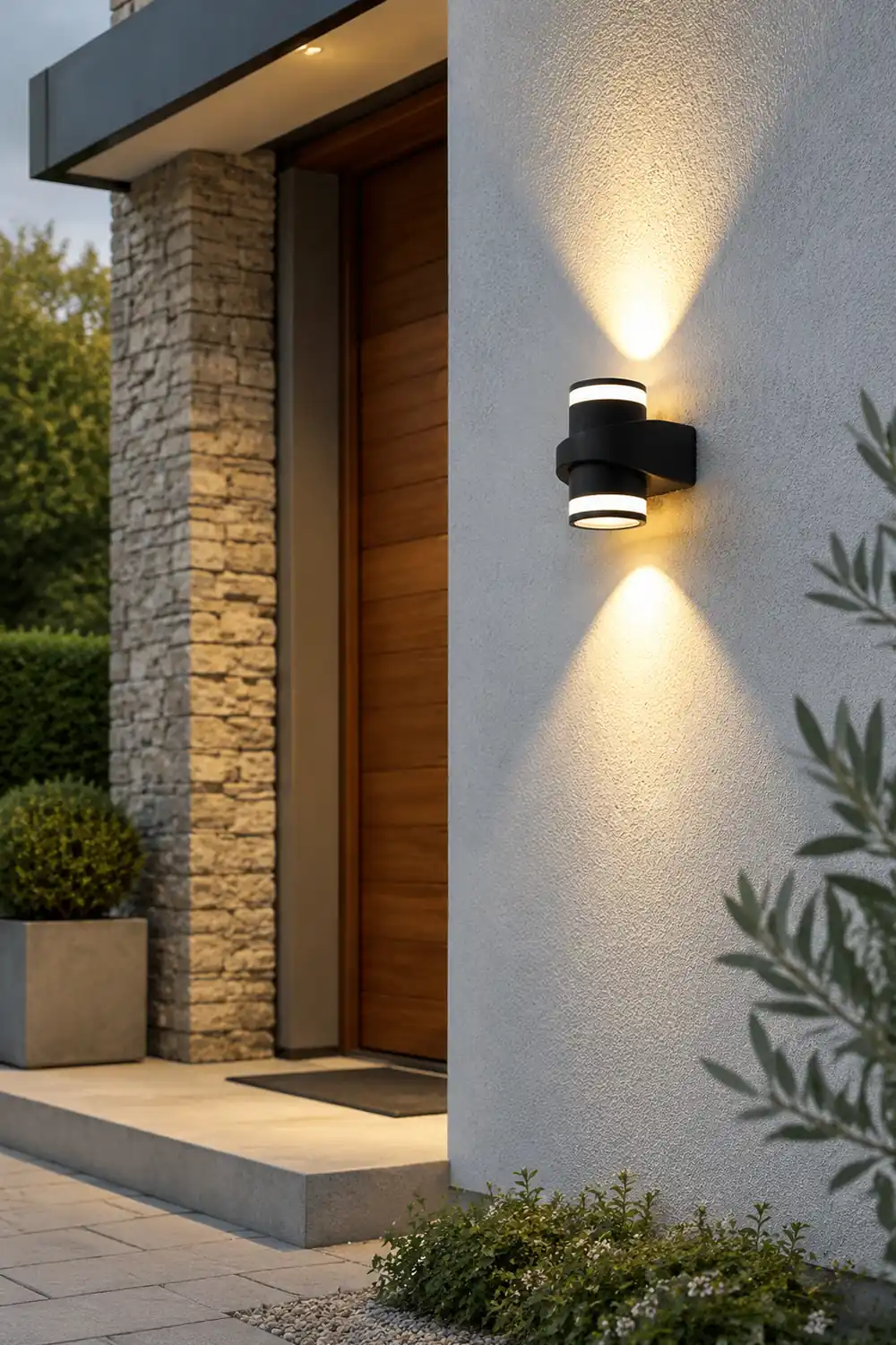 Round Up and Dawn Light LED Waterproof Black Outdoor Wall Washer Lights - Lumpaz
