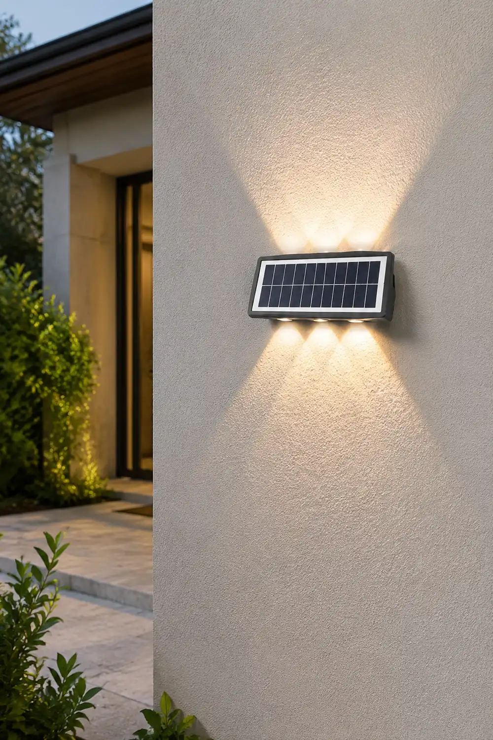Rectangular Up and Down Lights LED Waterproof Black Modern Wall Lamp - Lumpaz