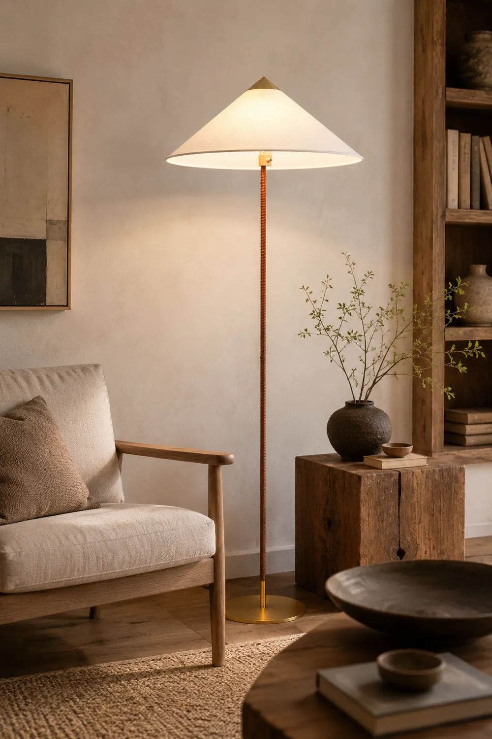 Chinese Hat  Floor Lamp - Lumpaz