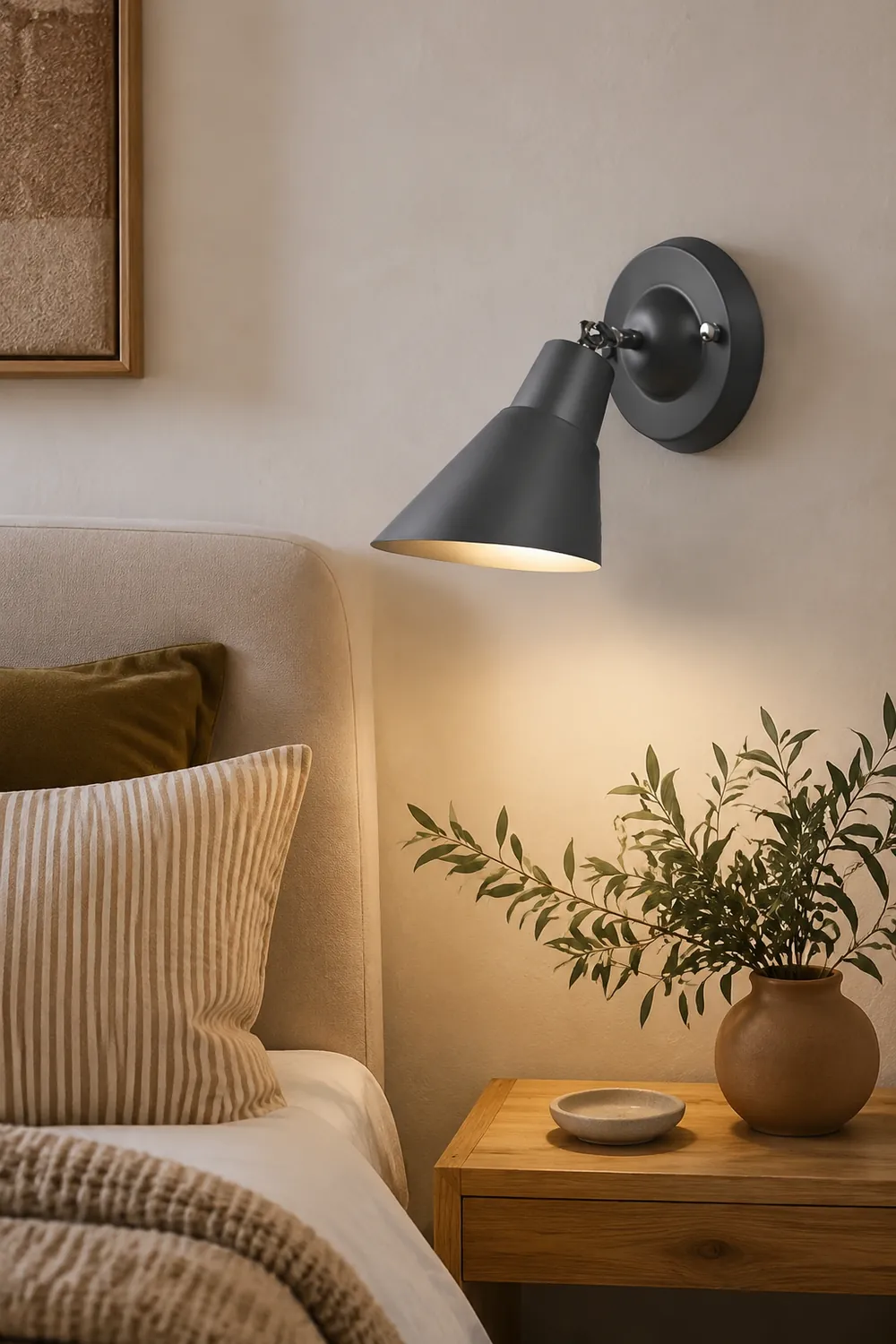 Adjustable Modern Wall Sconce Lighting Plug in Wall Lamp Wall Light Fixture - Lumpaz