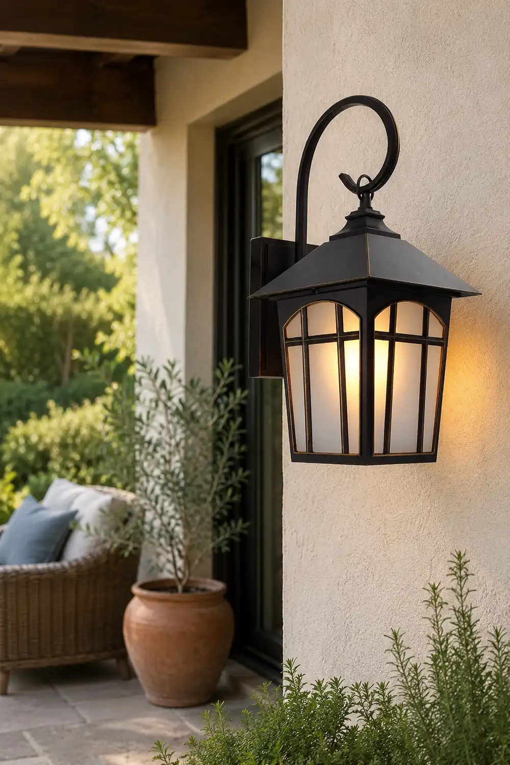 Retro Waterproof Iron Glass Modern Outdoor Wall Lights Wall Sconces Lighting - Lumpaz