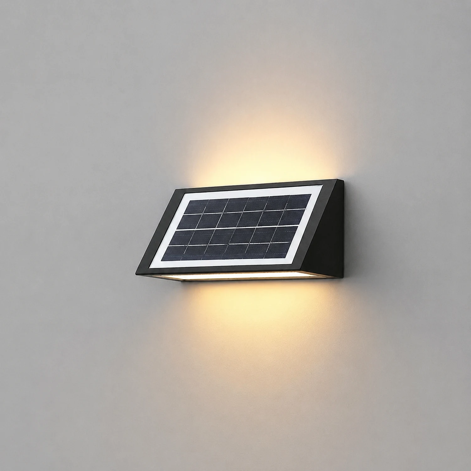 Waterproof Minimalist LED Up Donw Lighting Solar Outdoor Wall Lights - Lumpaz