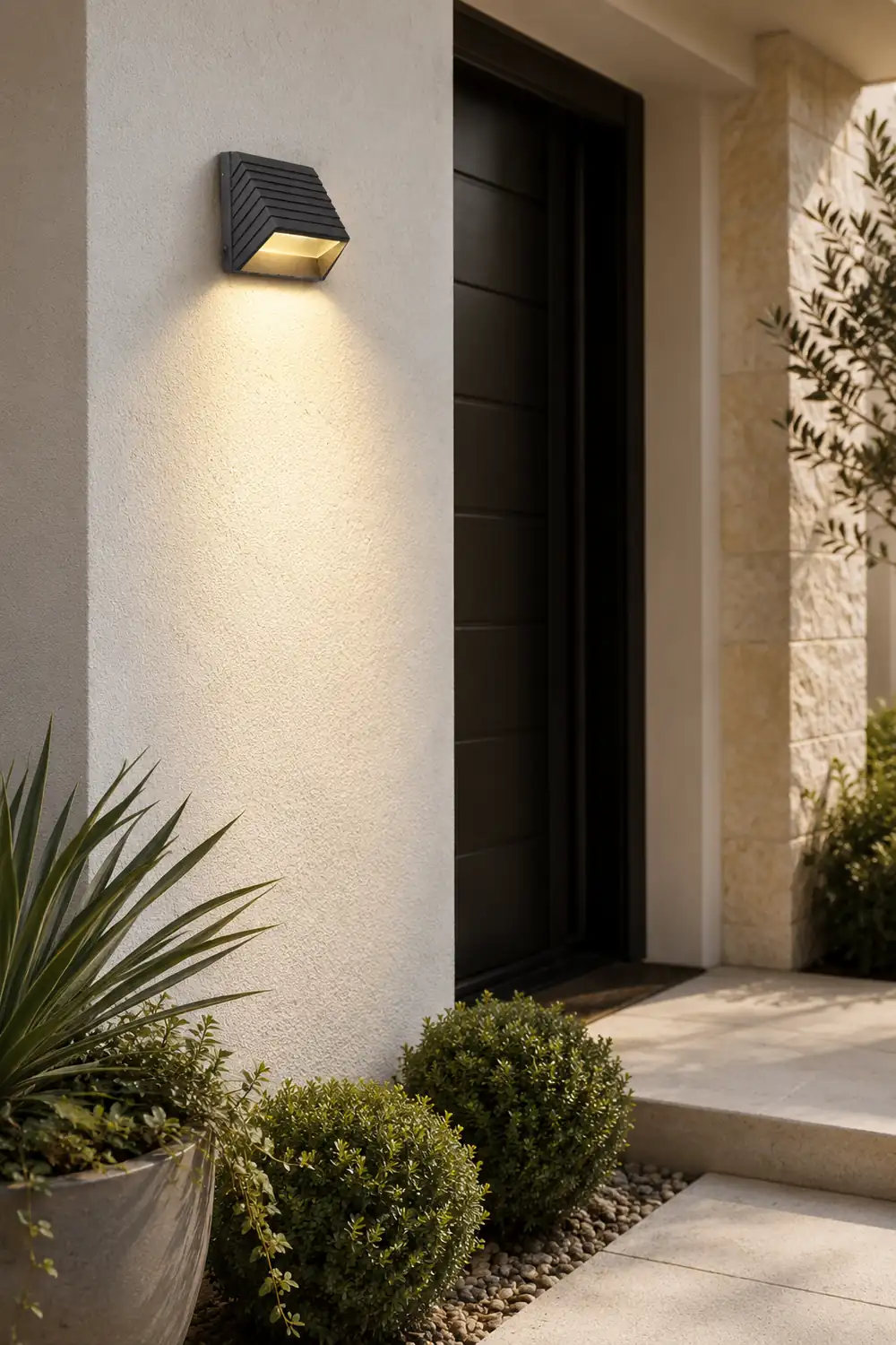 Modern Minimalist Outdoor Waterproof LED Wall Light for Villa Garden Balcony Stairs - Lumpaz
