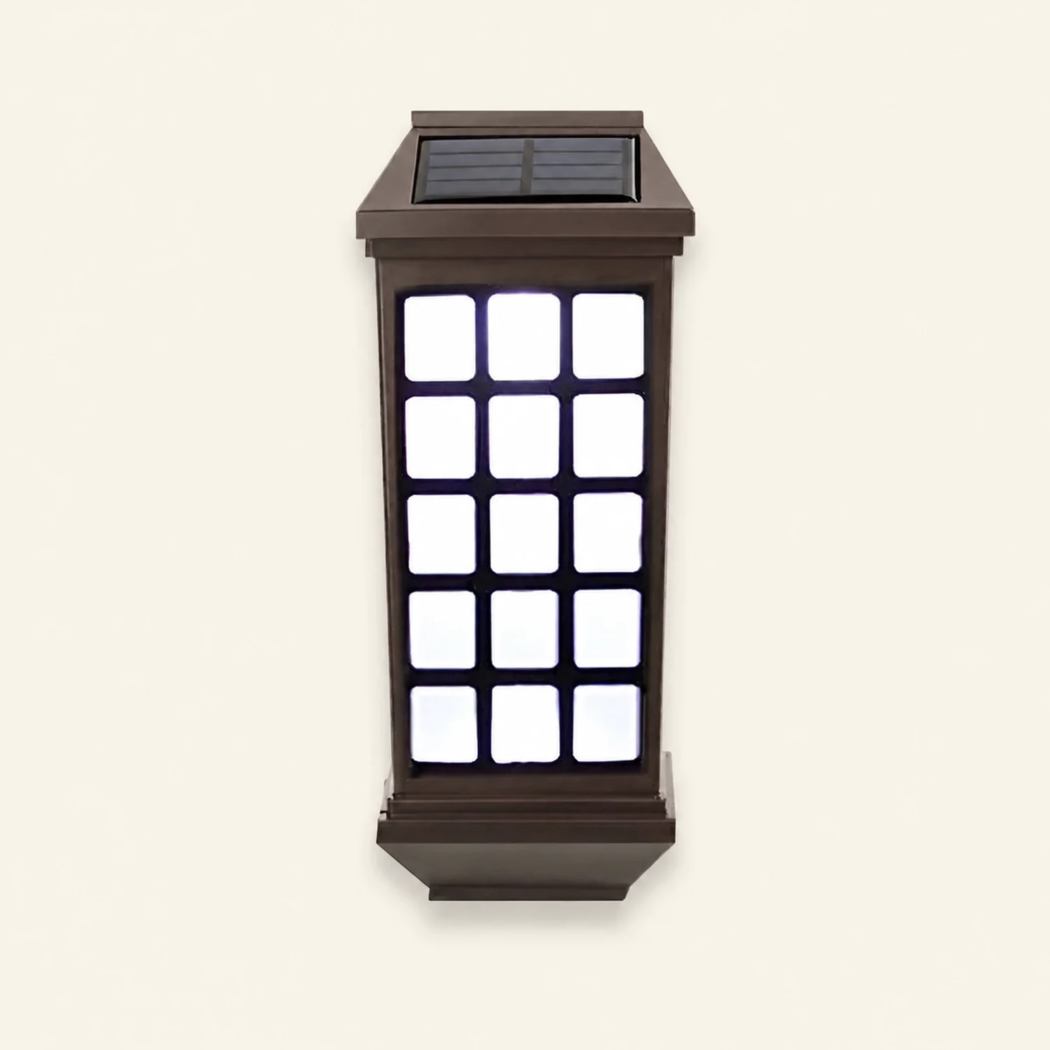 Solar LED Light-controlled Motion Sensor Modern Outdoor Wall Lamp - Lumpaz