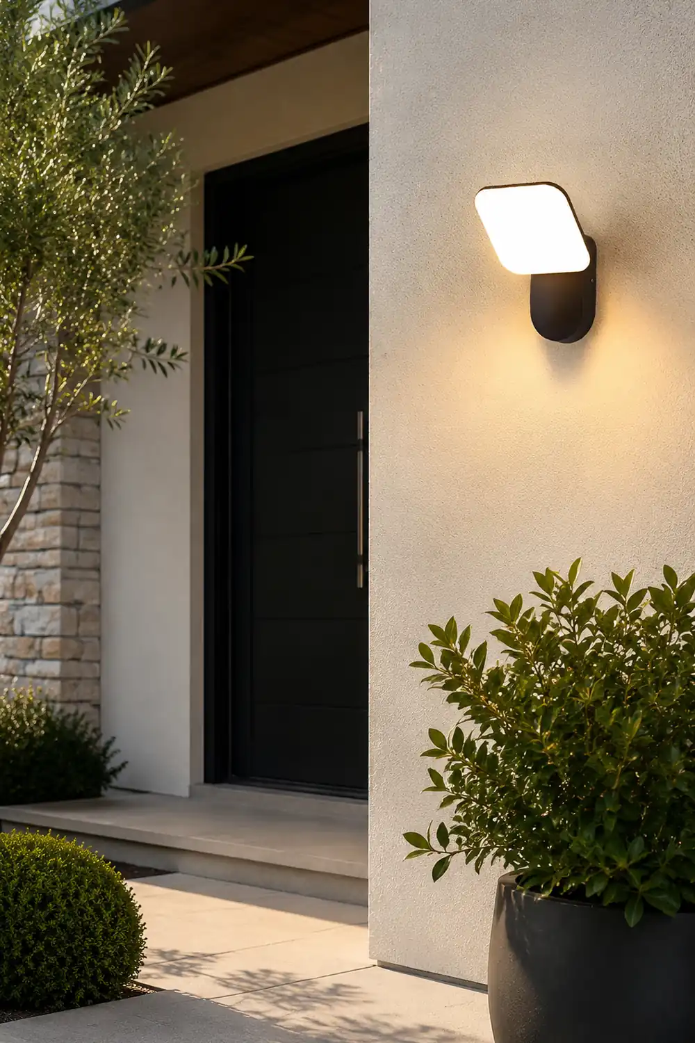 Square LED 12w Waterproof Modern Outdoor Wall Lamp Wall Sconces Lighting - Lumpaz