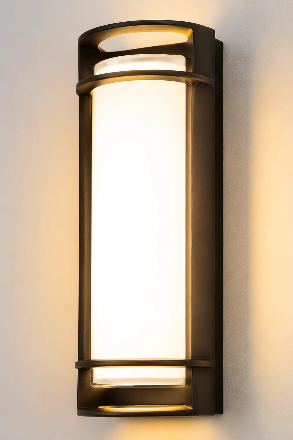 Outdoor Waterproof Double-layer Lampshade Gate Column Exterior Wall Sconces - Lumpaz