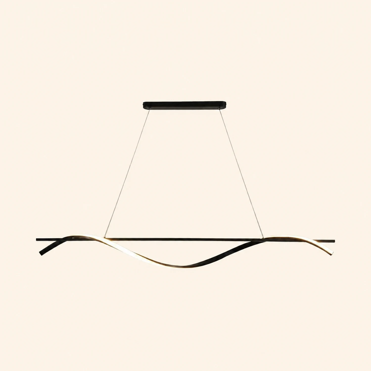 Black Wave Chandelier - Lumpaz