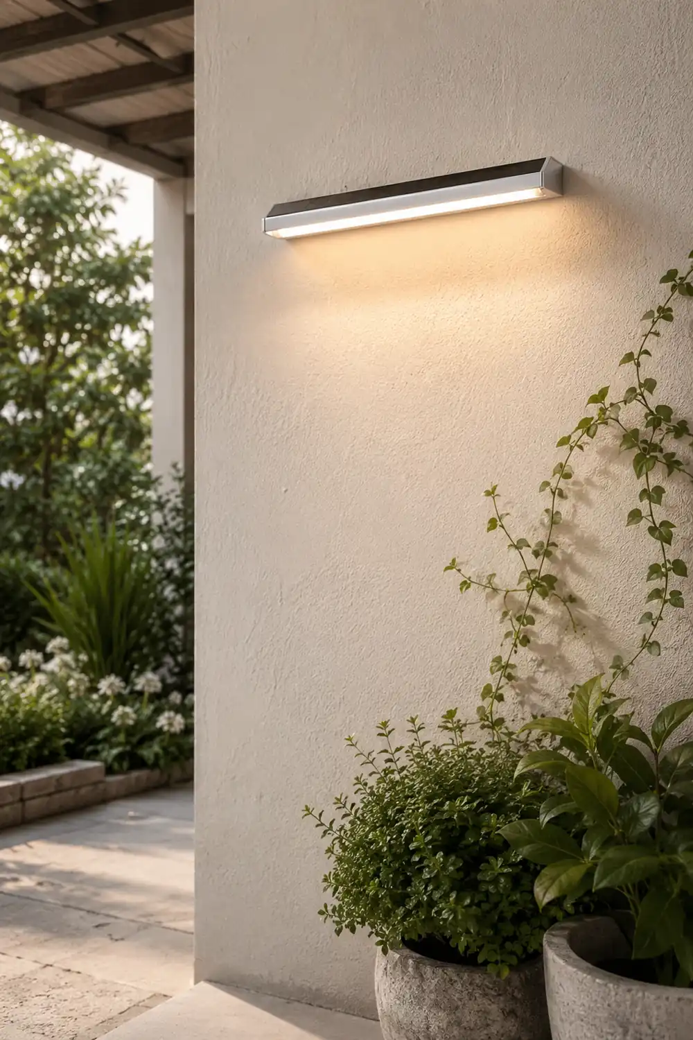 Rectangular Adjustable Waterproof LED Modern Signboard Solar Wall Lamp - Lumpaz