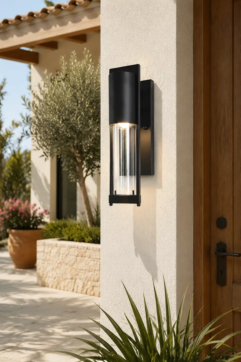 Antique Waterproof Glass Modern Outdoor Wall Sconce Lighting Wall Lamp - Lumpaz