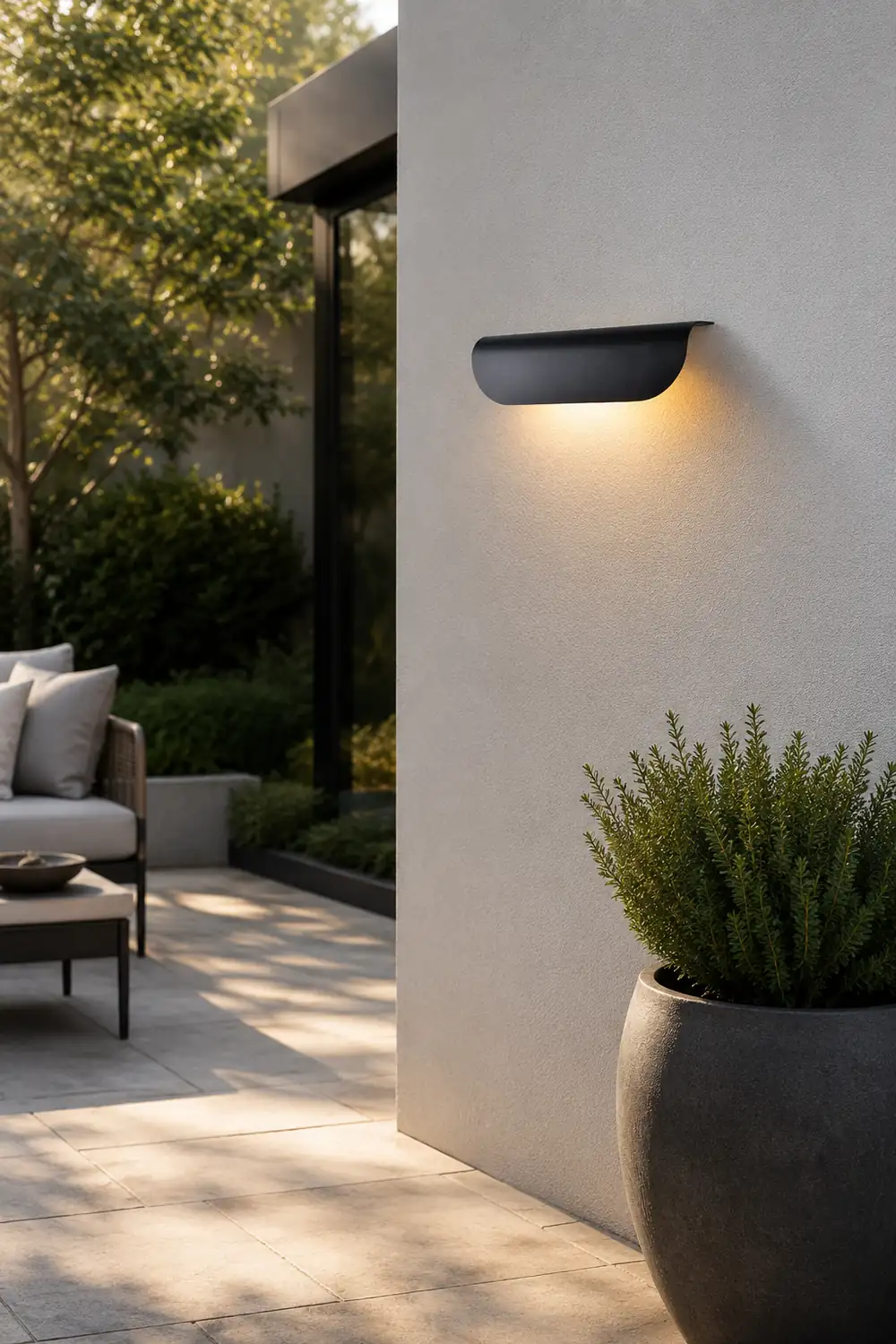 Minimalist LED Waterproof Exterior Wall Light for Garden Balcony Stair Aisle - Lumpaz