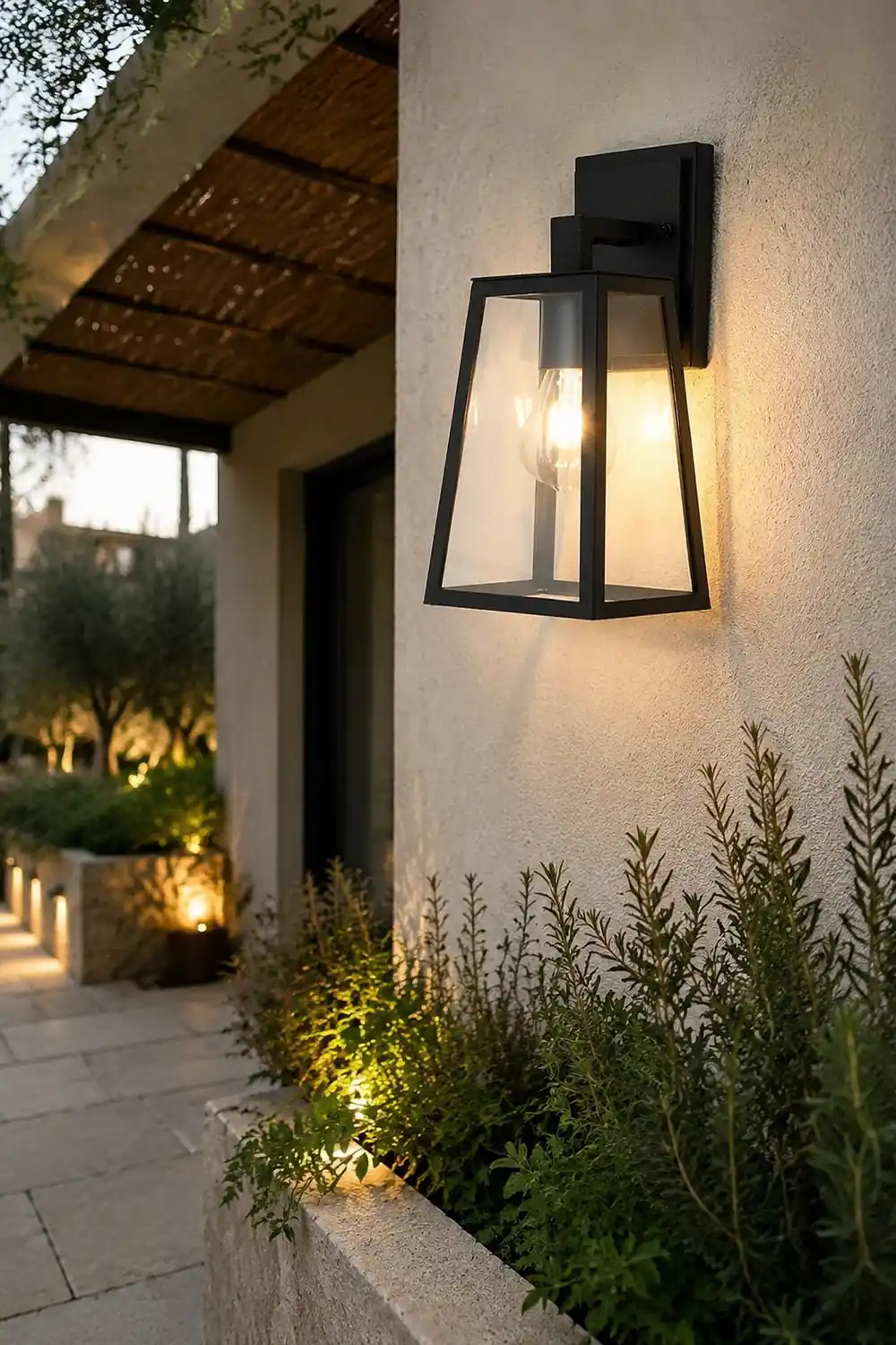 Trapezoidal Waterproof LED Vintage Outdoor Wall Light Wall Sconce Lighting - Lumpaz