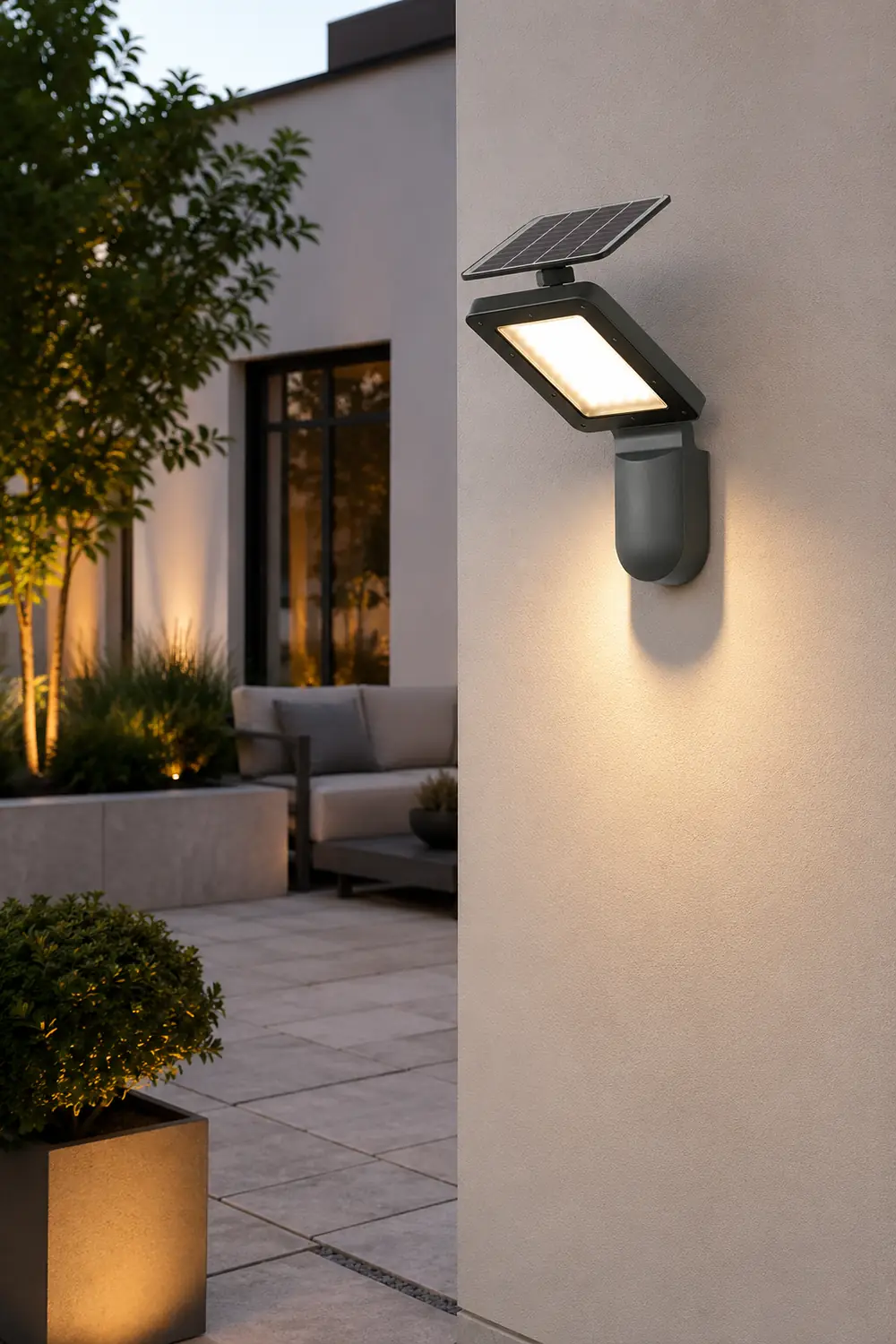 Creative Outdoor Wall Lights Solar Wall Lamp LED Wall Sconce Lighting - Lumpaz